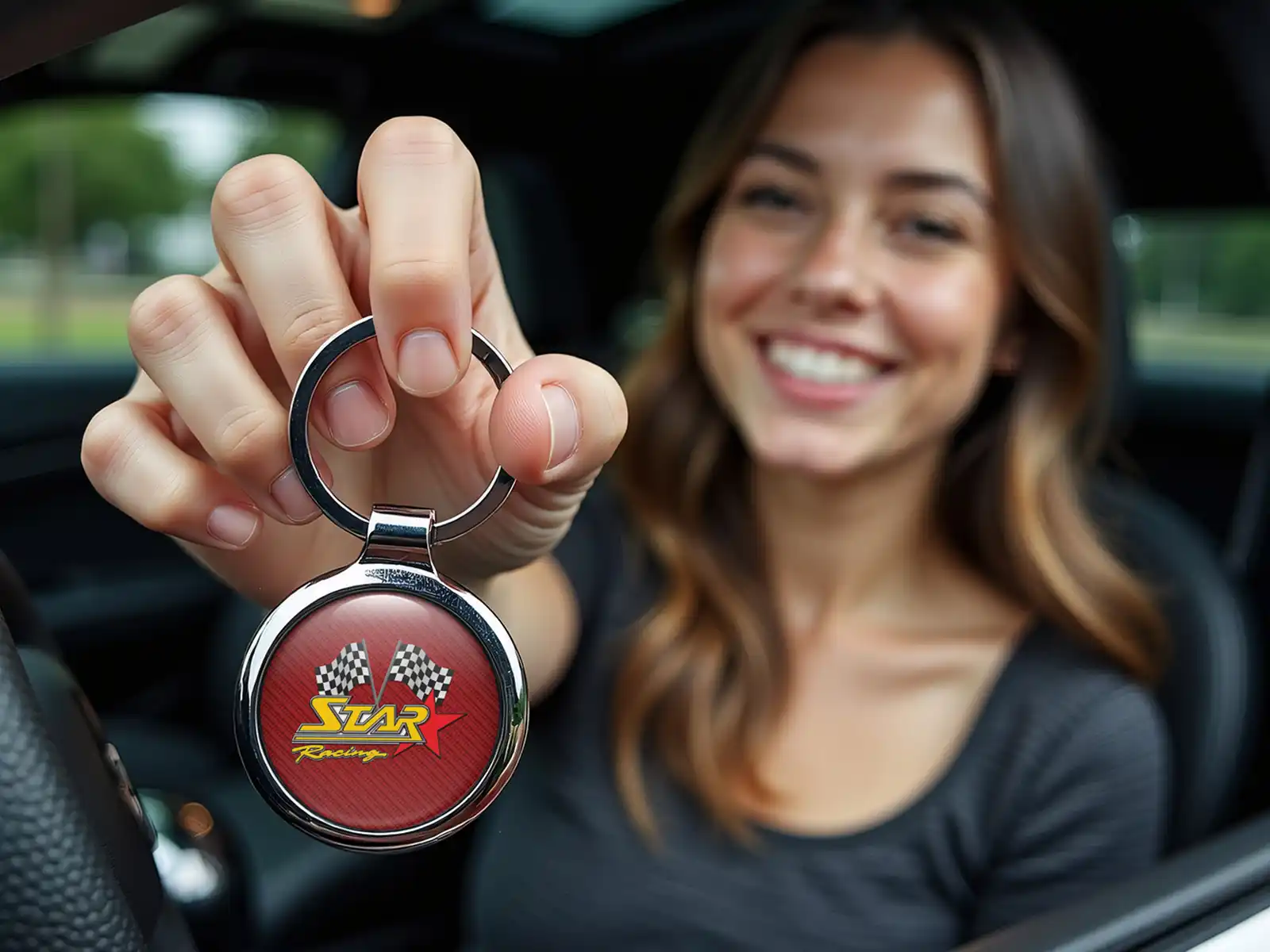 Personalized Keychains Glossy Pro Max Classy Metal